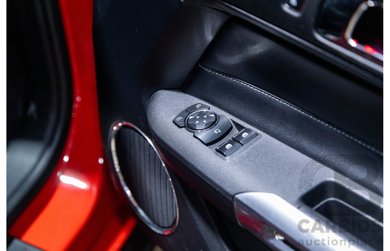 06/2017 Ford Mustang GT Fastback FM MY17 2d Coupe Race Red V8 5.0L