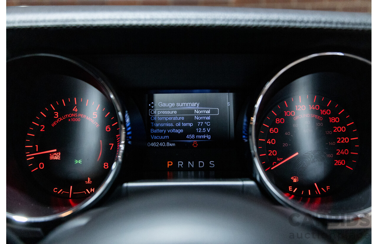 06/2017 Ford Mustang GT Fastback FM MY17 2d Coupe Race Red V8 5.0L