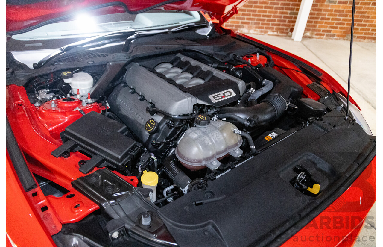 06/2017 Ford Mustang GT Fastback FM MY17 2d Coupe Race Red V8 5.0L