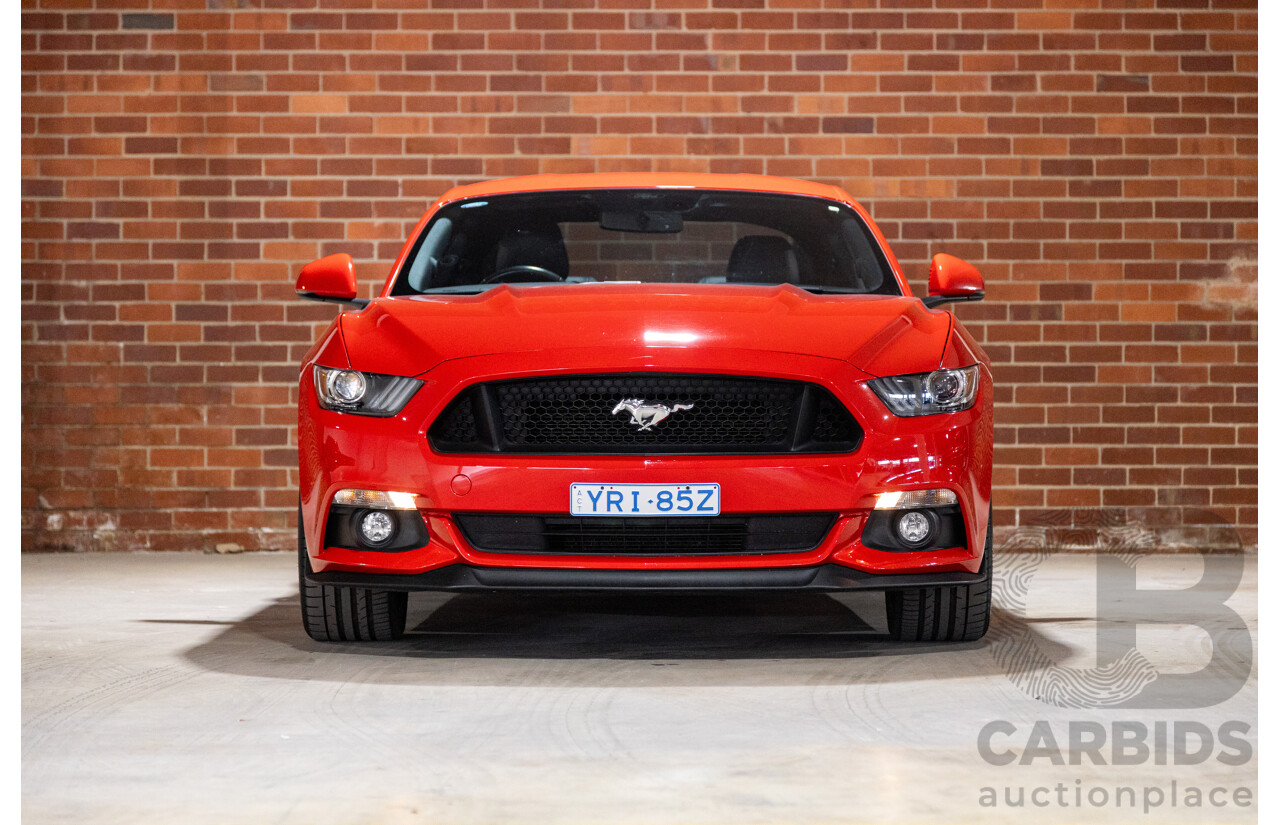 06/2017 Ford Mustang GT Fastback FM MY17 2d Coupe Race Red V8 5.0L