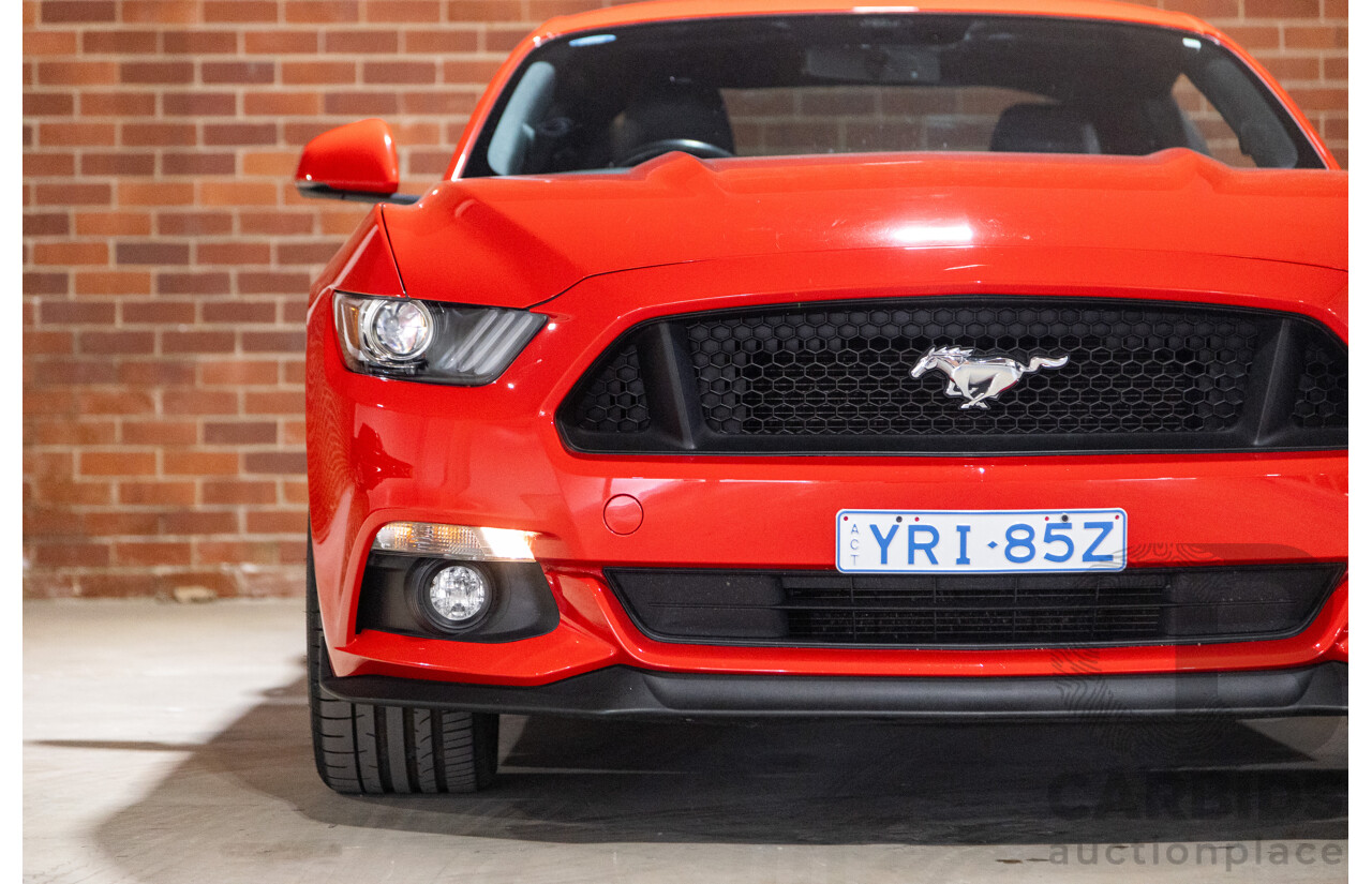 06/2017 Ford Mustang GT Fastback FM MY17 2d Coupe Race Red V8 5.0L