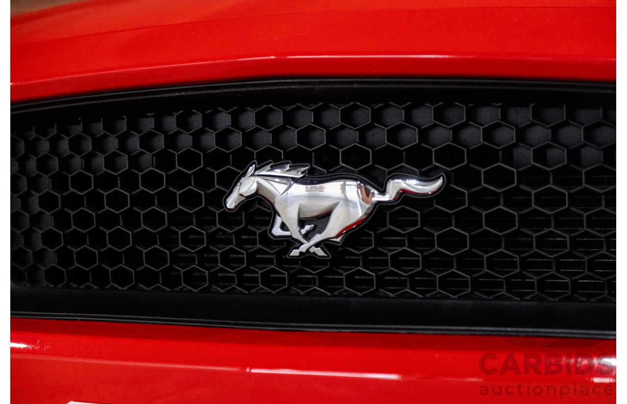 06/2017 Ford Mustang GT Fastback FM MY17 2d Coupe Race Red V8 5.0L