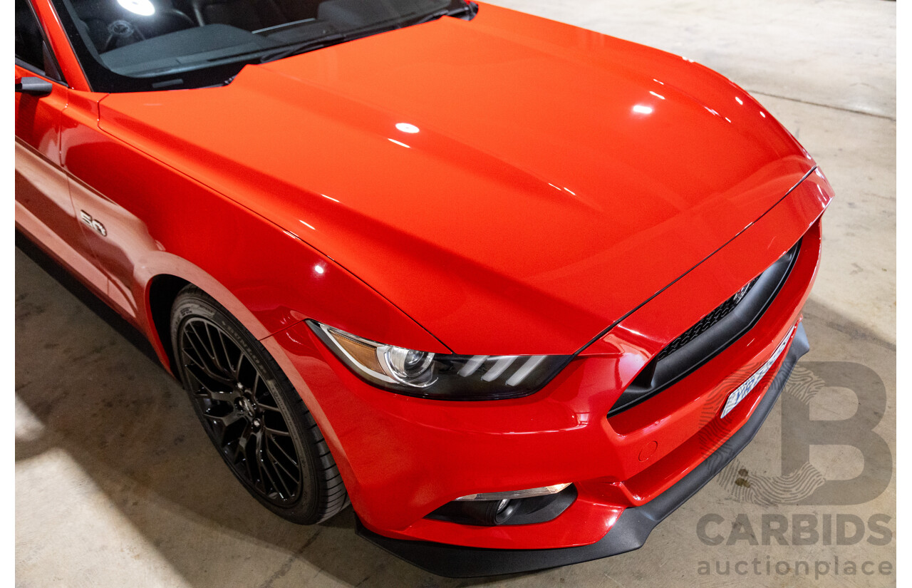 06/2017 Ford Mustang GT Fastback FM MY17 2d Coupe Race Red V8 5.0L