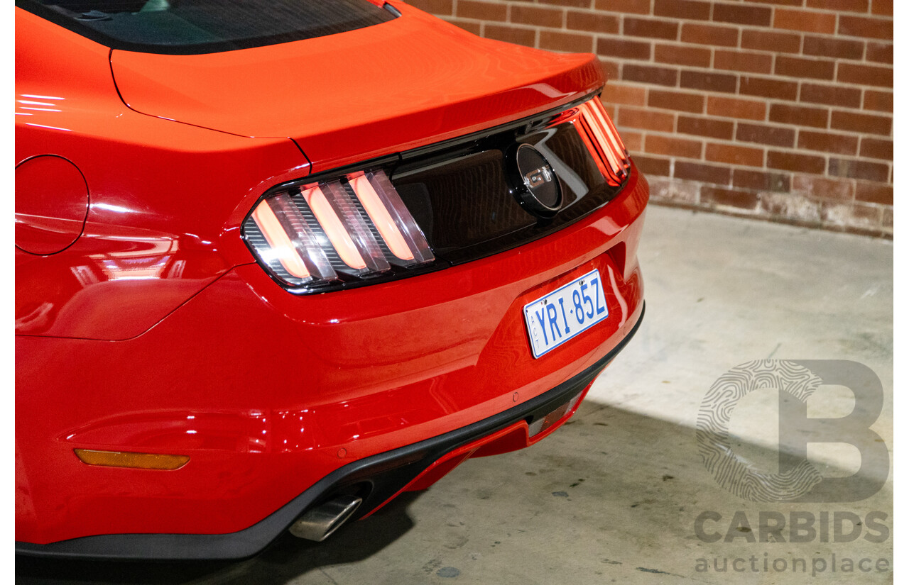 06/2017 Ford Mustang GT Fastback FM MY17 2d Coupe Race Red V8 5.0L