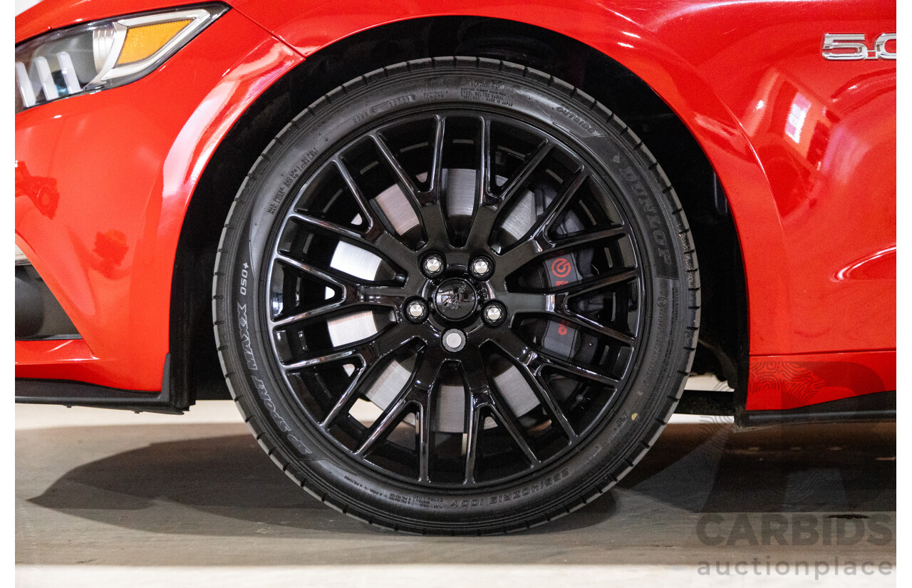 06/2017 Ford Mustang GT Fastback FM MY17 2d Coupe Race Red V8 5.0L