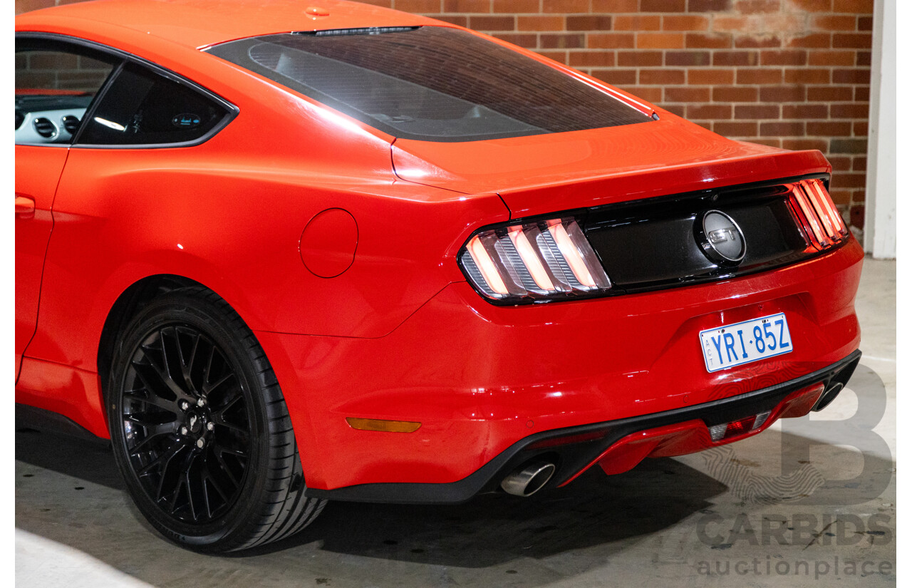 06/2017 Ford Mustang GT Fastback FM MY17 2d Coupe Race Red V8 5.0L