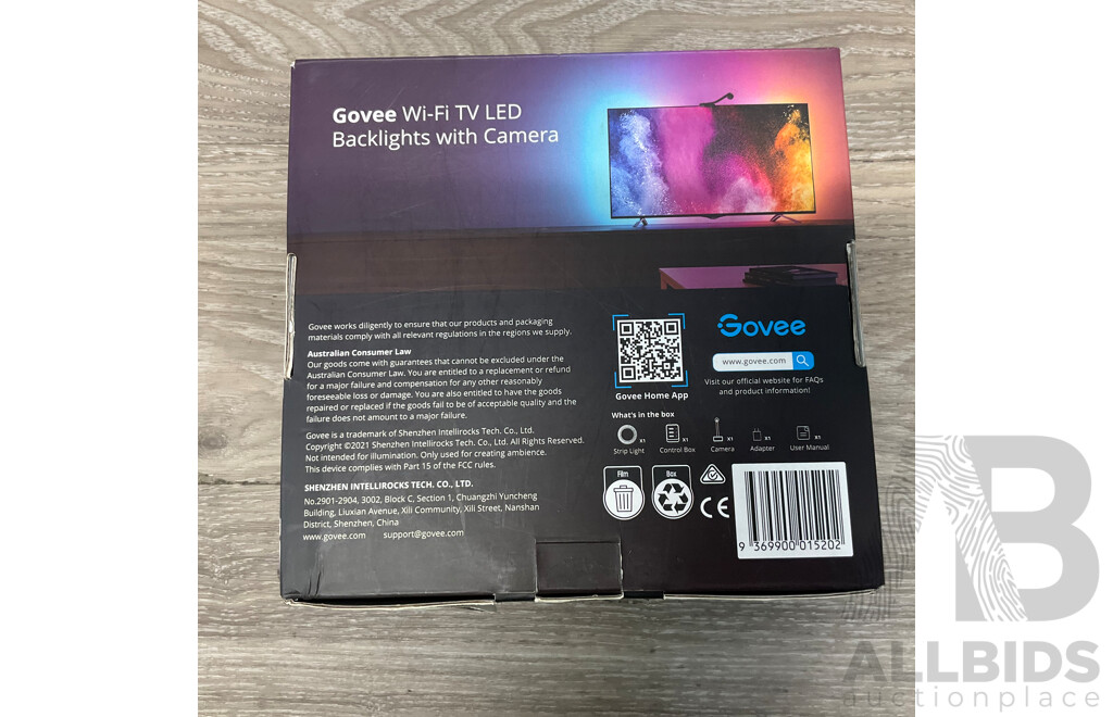GOVEE RGBIC TV Backlight with Camera