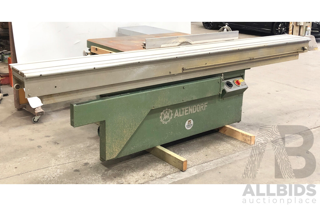 1984 Altendorf F90 3 Phase Sliding Table Saw