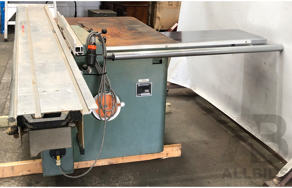 1984 Altendorf F90 3 Phase Sliding Table Saw