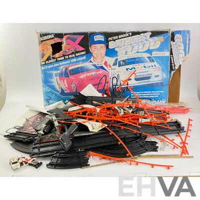 Three Vintage Tomy AFX Slot Car Sets Including Bathurst 1000 Challenge, Peter Brocks Bathurst 1000 and Super Giant Raceway