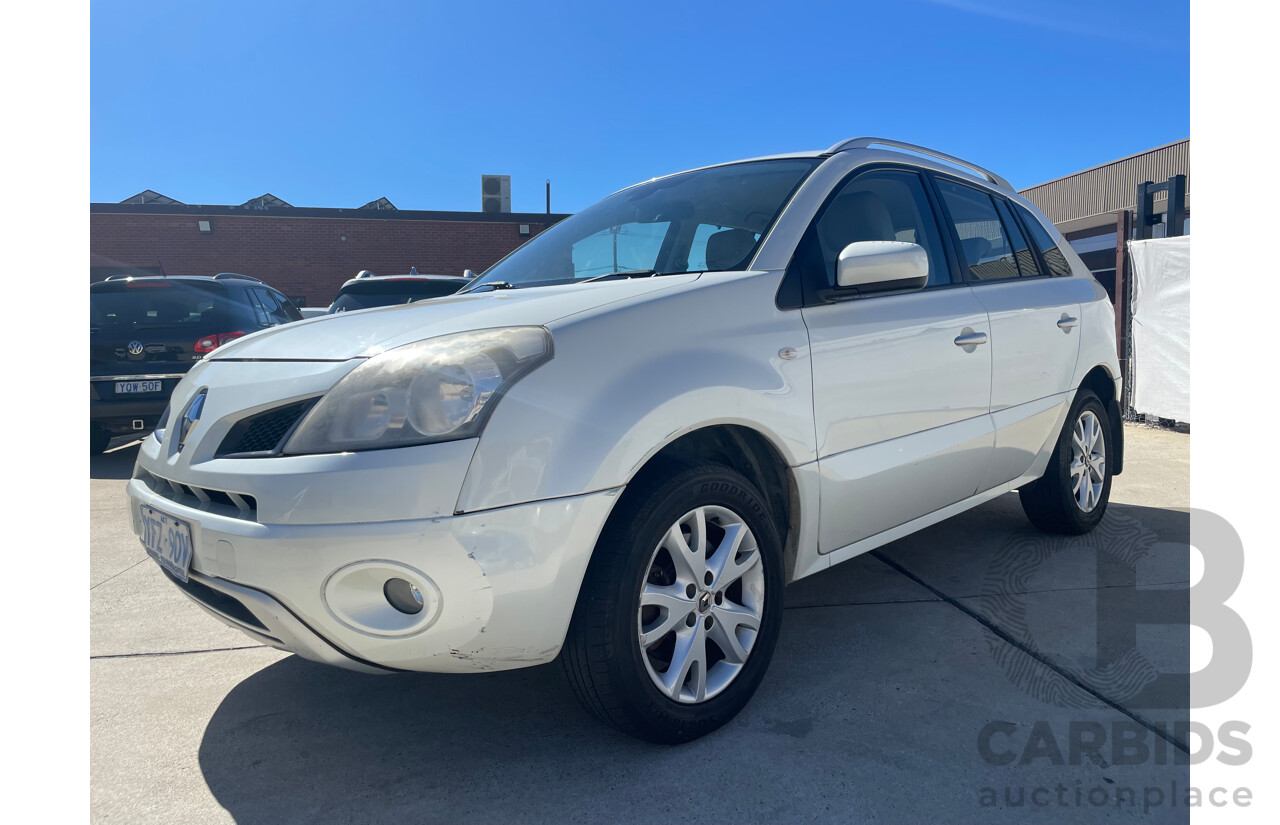 01/2010 Renault Koleos DYNAMIQUE (4x4) 4x4 H45 MY10 4D Wagon White 2.0L