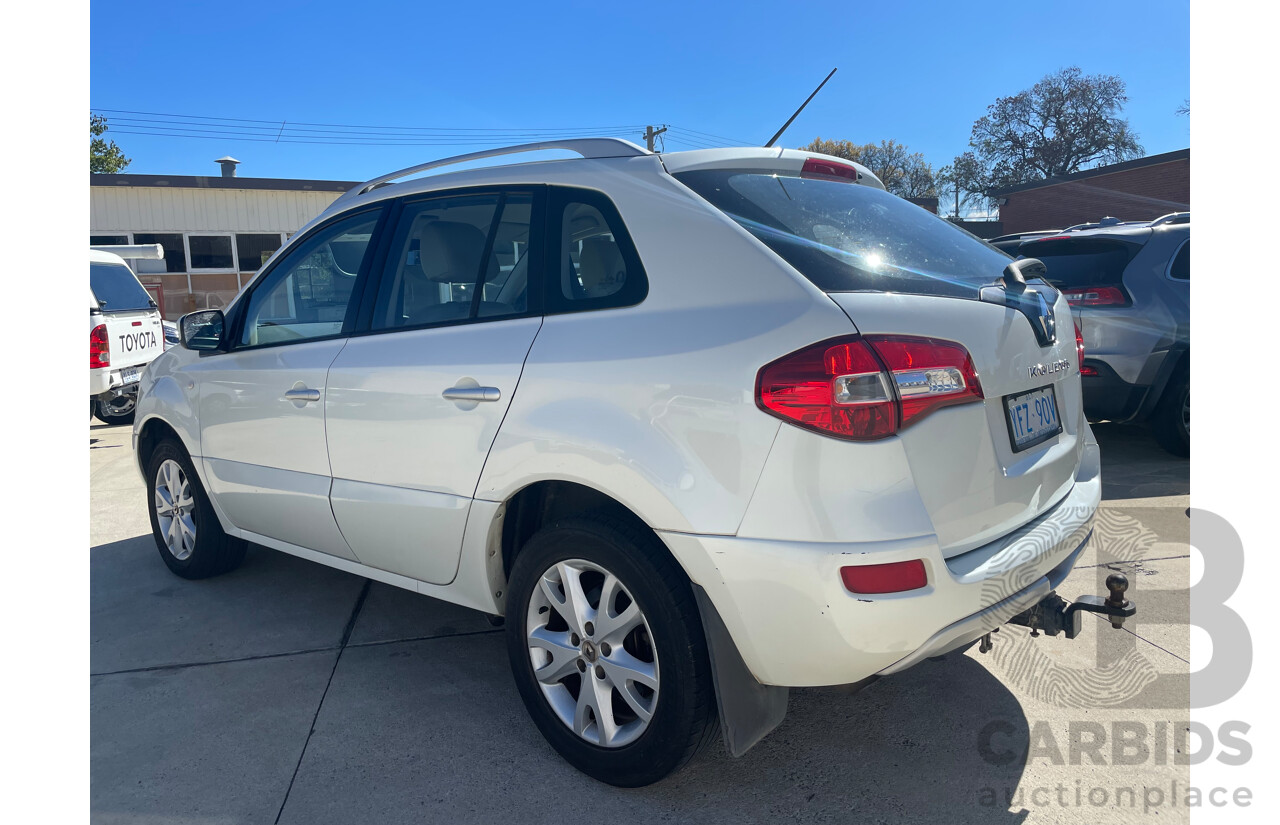 01/2010 Renault Koleos DYNAMIQUE (4x4) 4x4 H45 MY10 4D Wagon White 2.0L