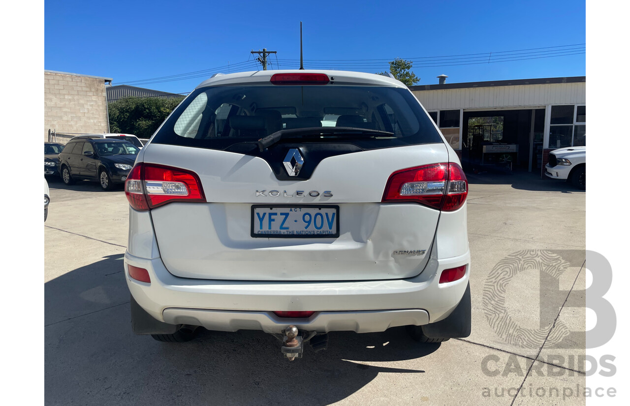 01/2010 Renault Koleos DYNAMIQUE (4x4) 4x4 H45 MY10 4D Wagon White 2.0L