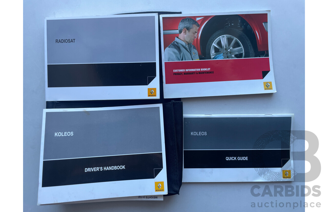 01/2010 Renault Koleos DYNAMIQUE (4x4) 4x4 H45 MY10 4D Wagon White 2.0L