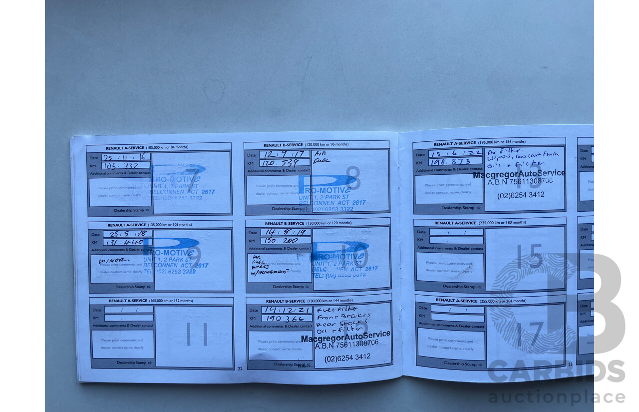 01/2010 Renault Koleos DYNAMIQUE (4x4) 4x4 H45 MY10 4D Wagon White 2.0L