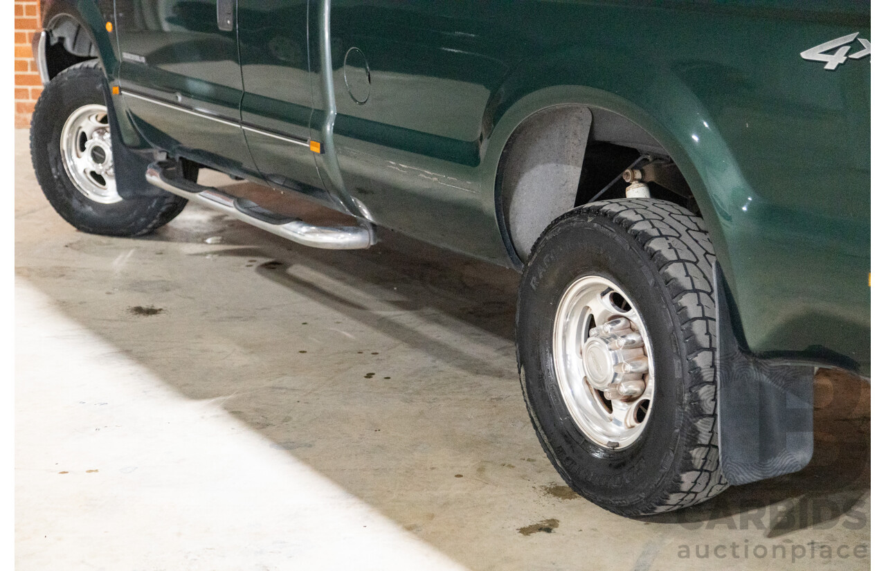 5/2002 Ford F250 XLT (4x4) RM Super Cab P/Up Eucalypt Green Turbo Diesel V8 7.3L
