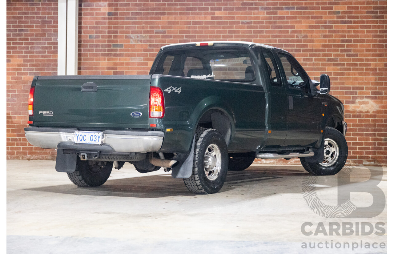 5/2002 Ford F250 XLT (4x4) RM Super Cab P/Up Eucalypt Green Turbo Diesel V8 7.3L