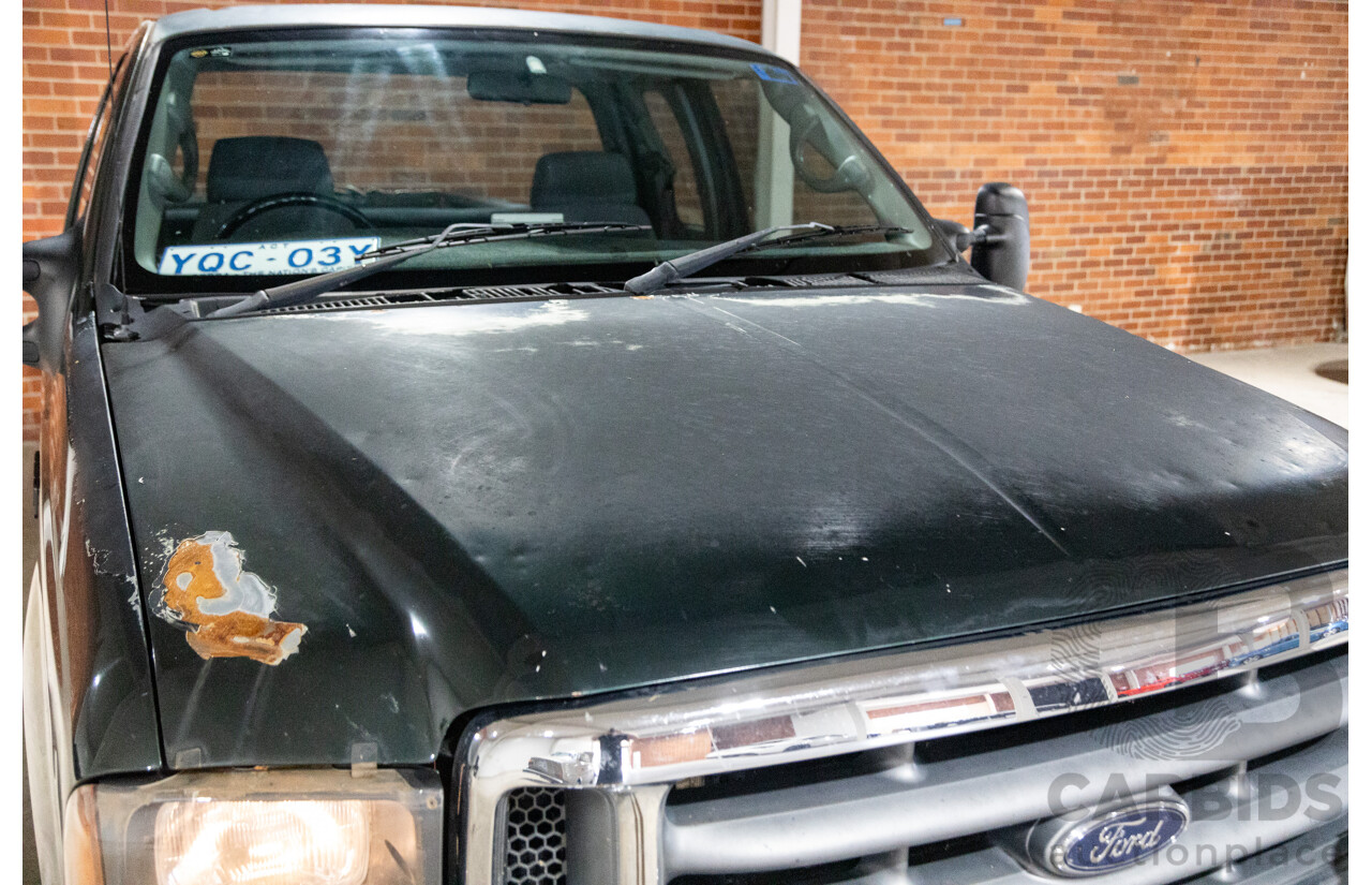 5/2002 Ford F250 XLT (4x4) RM Super Cab P/Up Eucalypt Green Turbo Diesel V8 7.3L