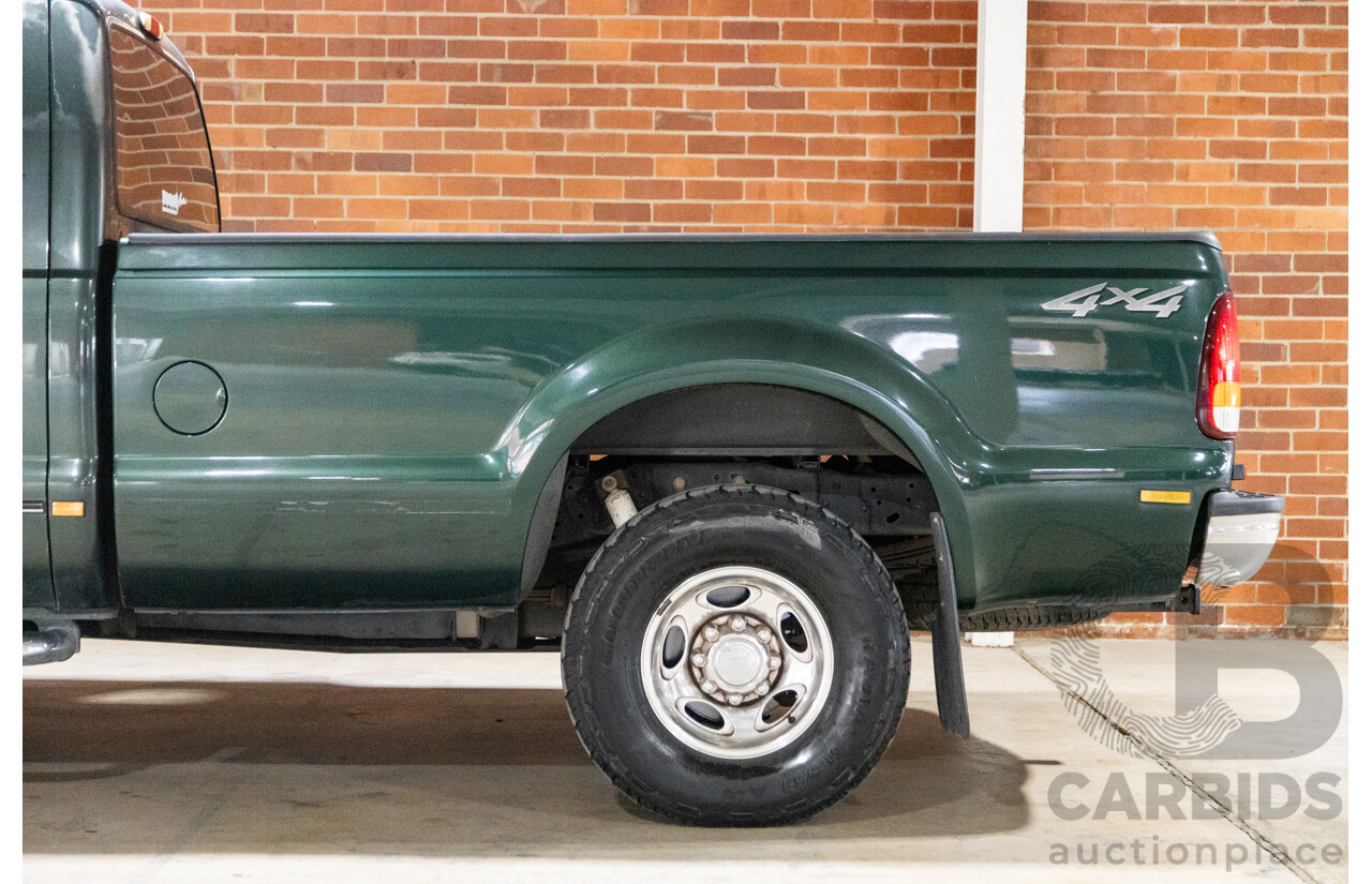 5/2002 Ford F250 XLT (4x4) RM Super Cab P/Up Eucalypt Green Turbo Diesel V8 7.3L