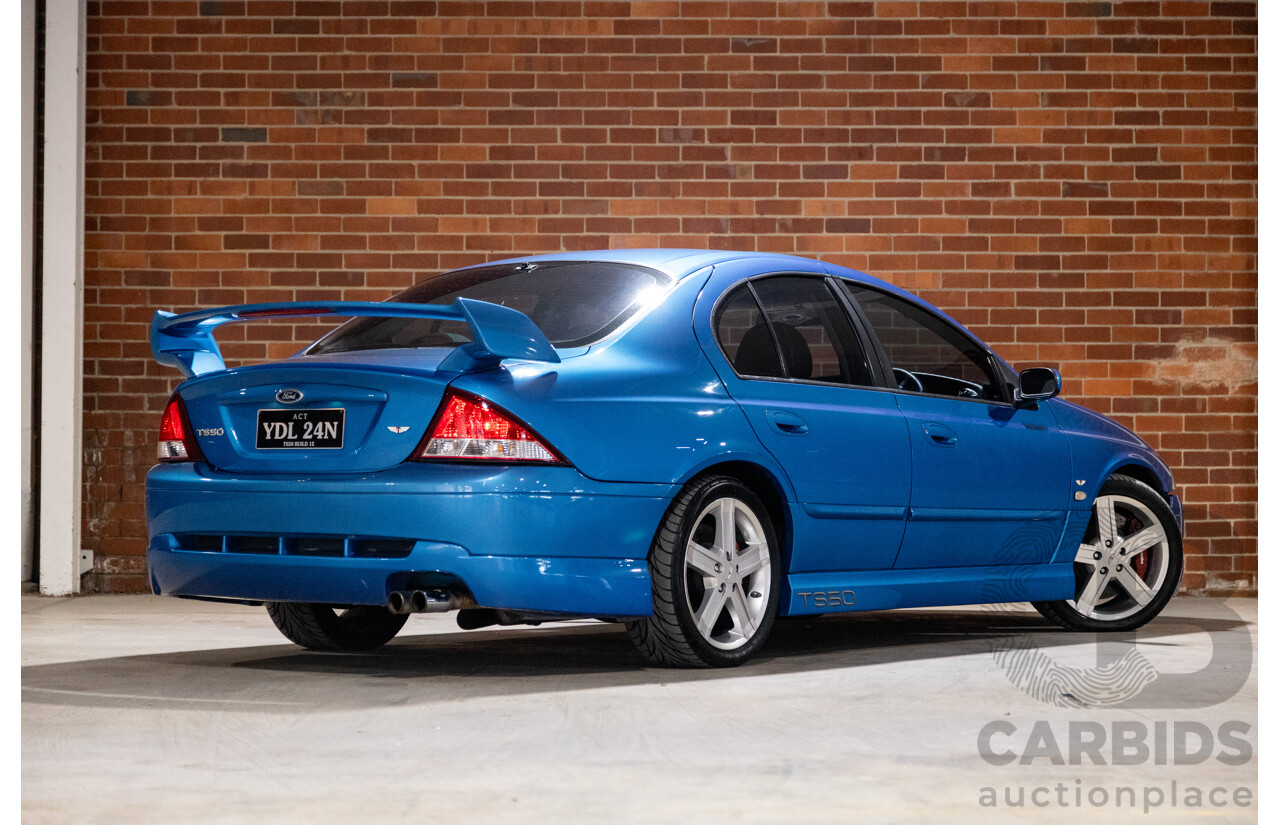 2/2002 Ford Tickford TS50 AUIII T3 Build Number #12 4d Sedan Blue V8 5.6L