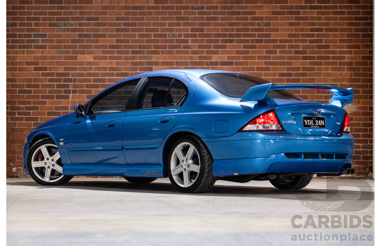 2/2002 Ford Tickford TS50 AUIII T3 Build Number #12 4d Sedan Blue V8 5.6L