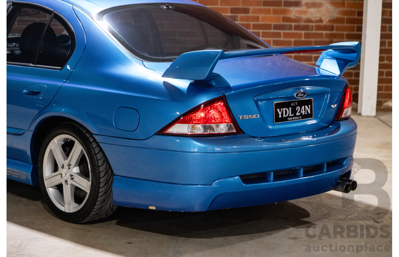 2/2002 Ford Tickford TS50 AUIII T3 Build Number #12 4d Sedan Blue V8 5.6L