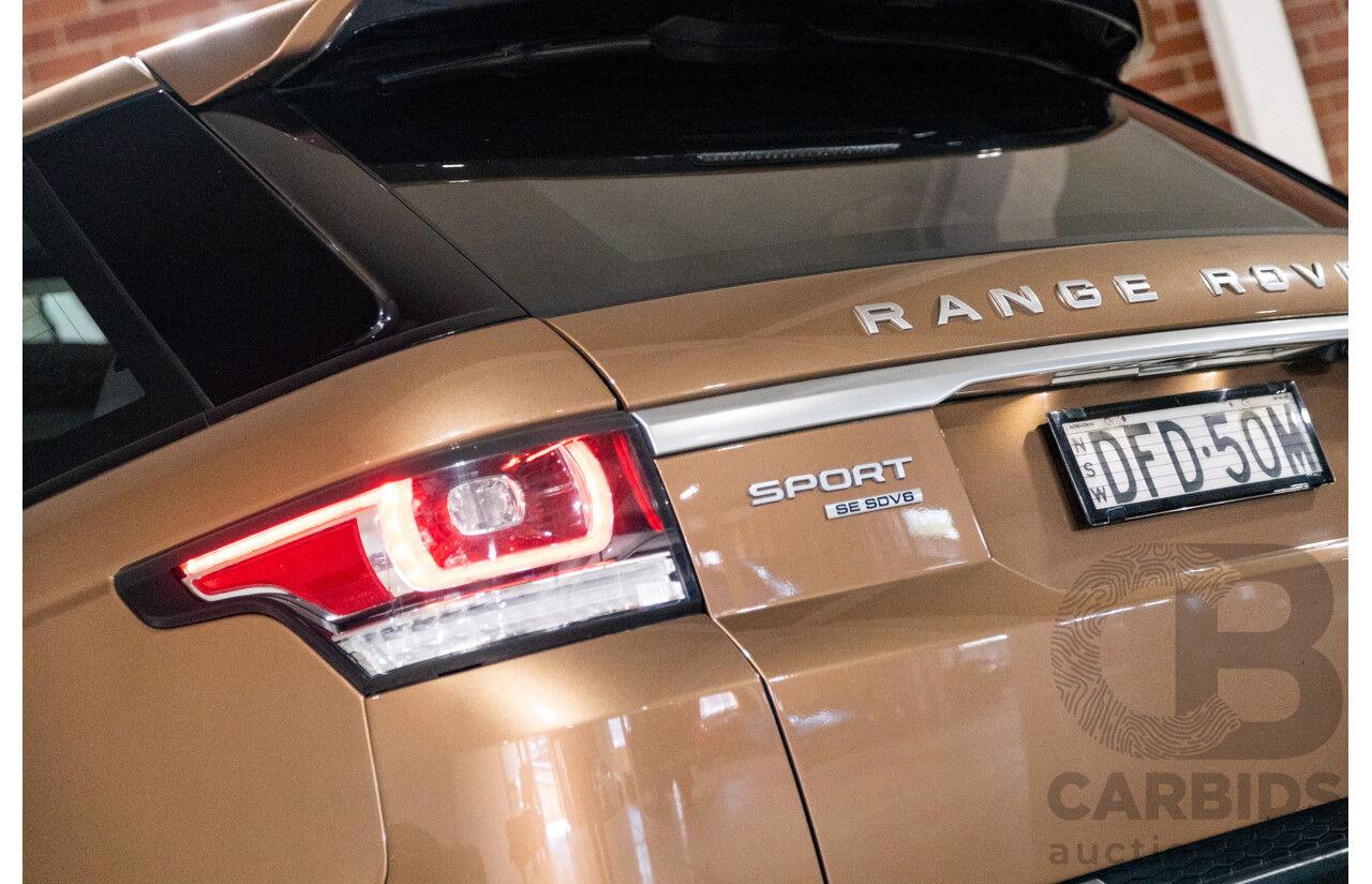 4/2016 Range Rover Range Rover Sport SDV6 SE LW MY16 (AWD) 4d Wagon Zanzibar Sunstone Copper Metallic Twin Turbo Diesel V6 3.0L