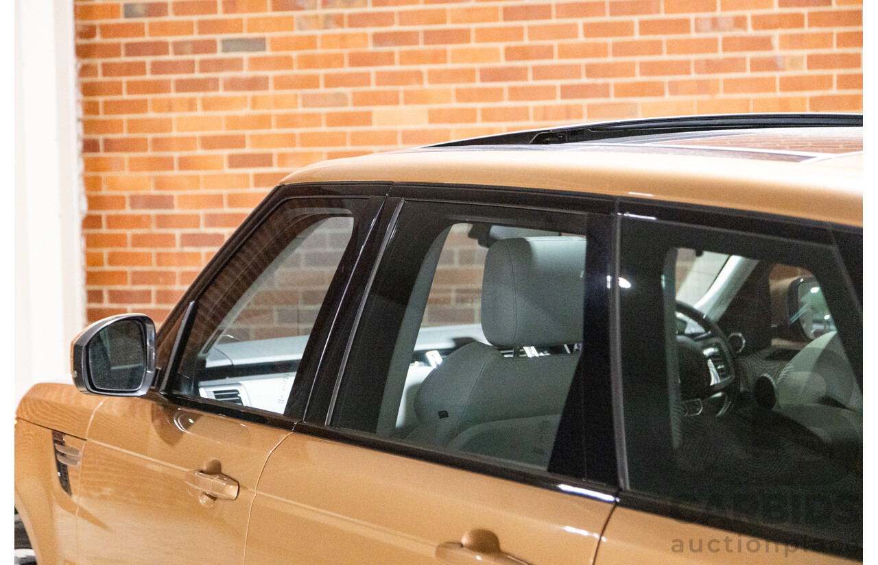 4/2016 Range Rover Range Rover Sport SDV6 SE LW MY16 (AWD) 4d Wagon Zanzibar Sunstone Copper Metallic Twin Turbo Diesel V6 3.0L