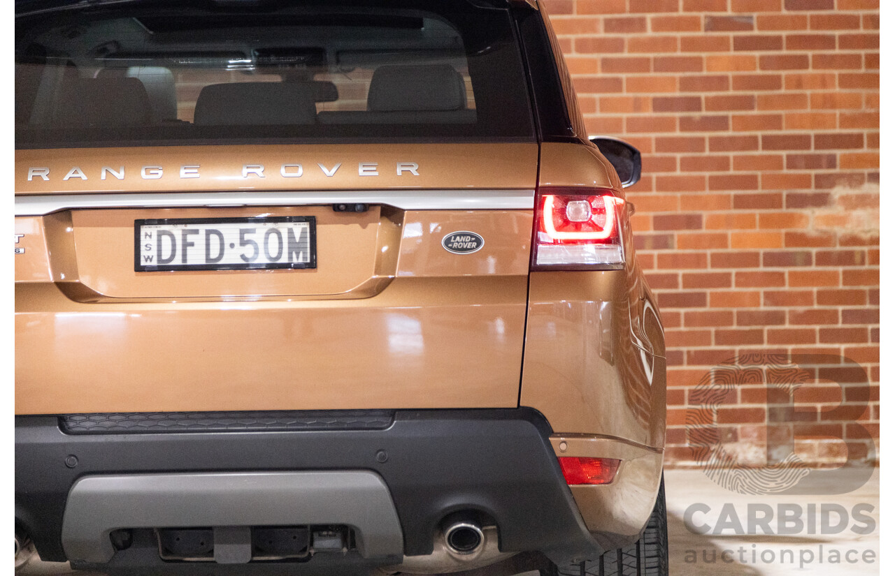 4/2016 Range Rover Range Rover Sport SDV6 SE LW MY16 (AWD) 4d Wagon Zanzibar Sunstone Copper Metallic Twin Turbo Diesel V6 3.0L
