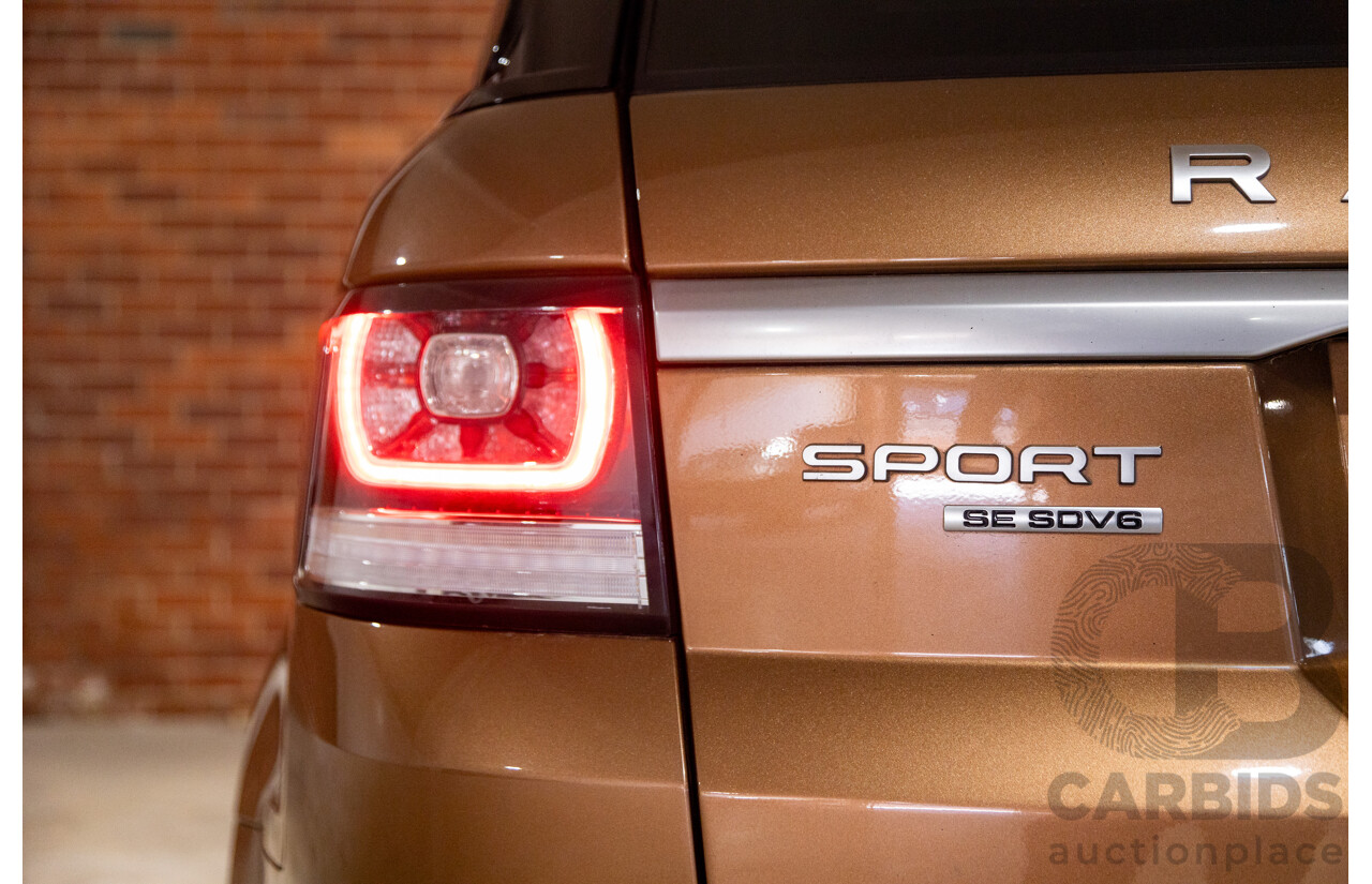 4/2016 Range Rover Range Rover Sport SDV6 SE LW MY16 (AWD) 4d Wagon Zanzibar Sunstone Copper Metallic Twin Turbo Diesel V6 3.0L