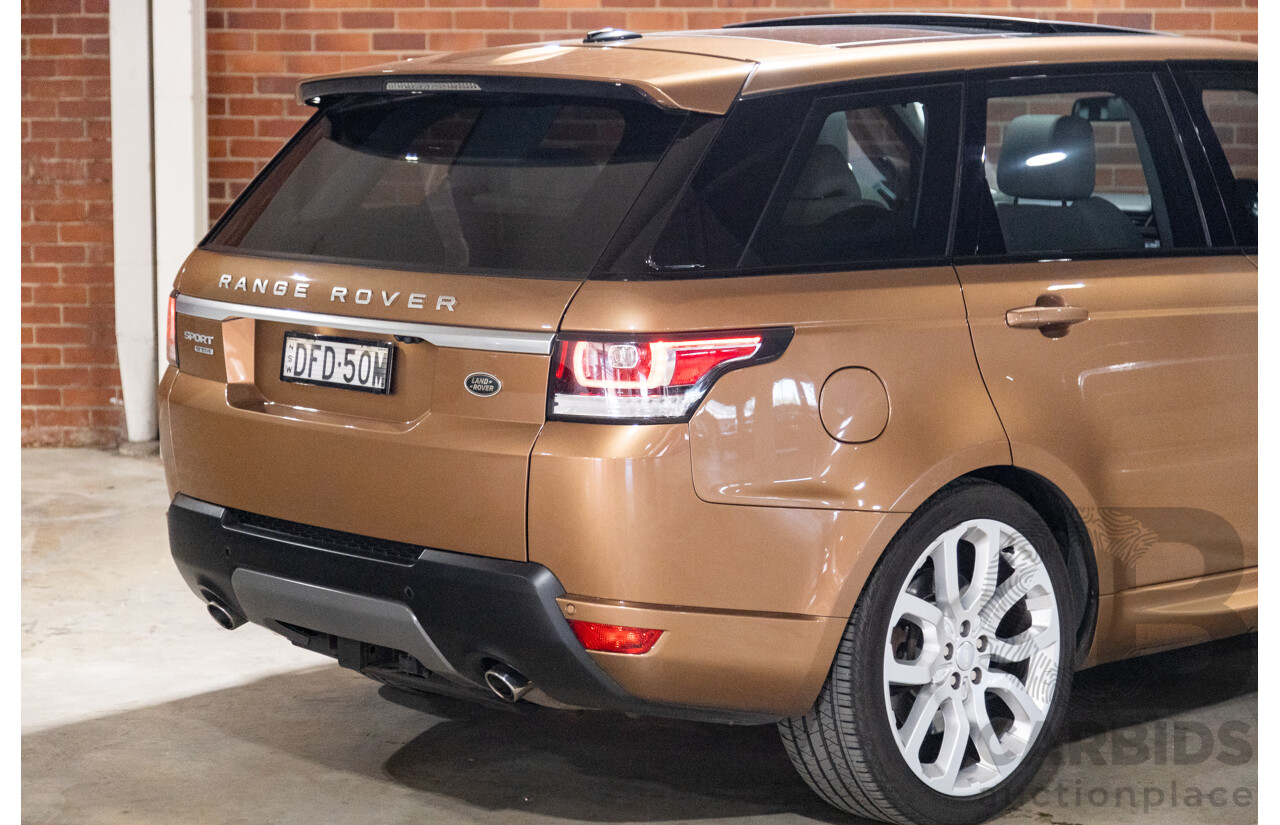 4/2016 Range Rover Range Rover Sport SDV6 SE LW MY16 (AWD) 4d Wagon Zanzibar Sunstone Copper Metallic Twin Turbo Diesel V6 3.0L