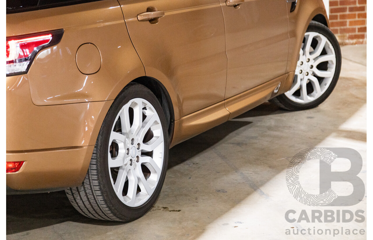 4/2016 Range Rover Range Rover Sport SDV6 SE LW MY16 (AWD) 4d Wagon Zanzibar Sunstone Copper Metallic Twin Turbo Diesel V6 3.0L