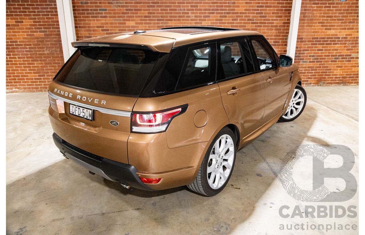 4/2016 Range Rover Range Rover Sport SDV6 SE LW MY16 (AWD) 4d Wagon Zanzibar Sunstone Copper Metallic Twin Turbo Diesel V6 3.0L