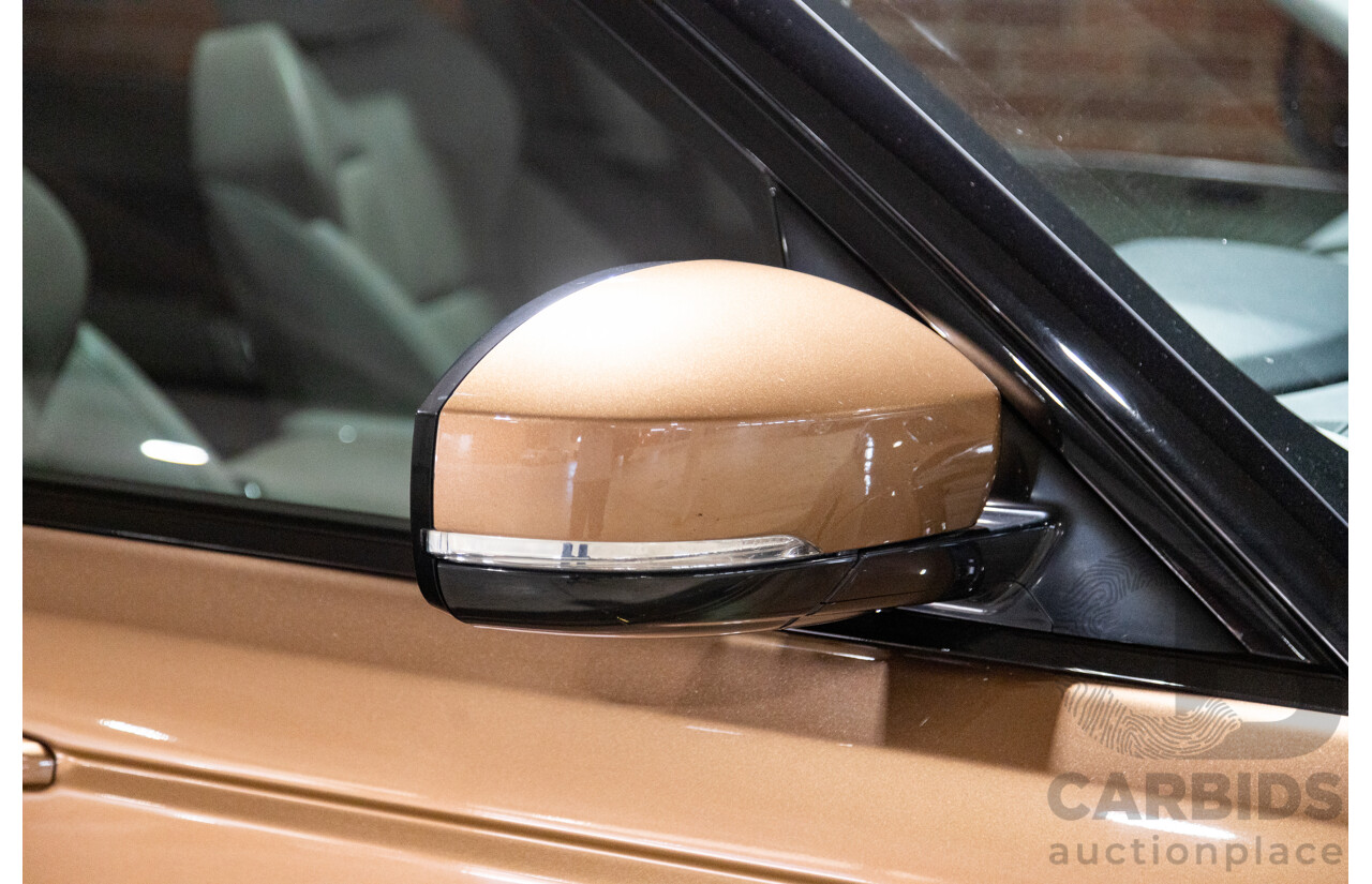 4/2016 Range Rover Range Rover Sport SDV6 SE LW MY16 (AWD) 4d Wagon Zanzibar Sunstone Copper Metallic Twin Turbo Diesel V6 3.0L