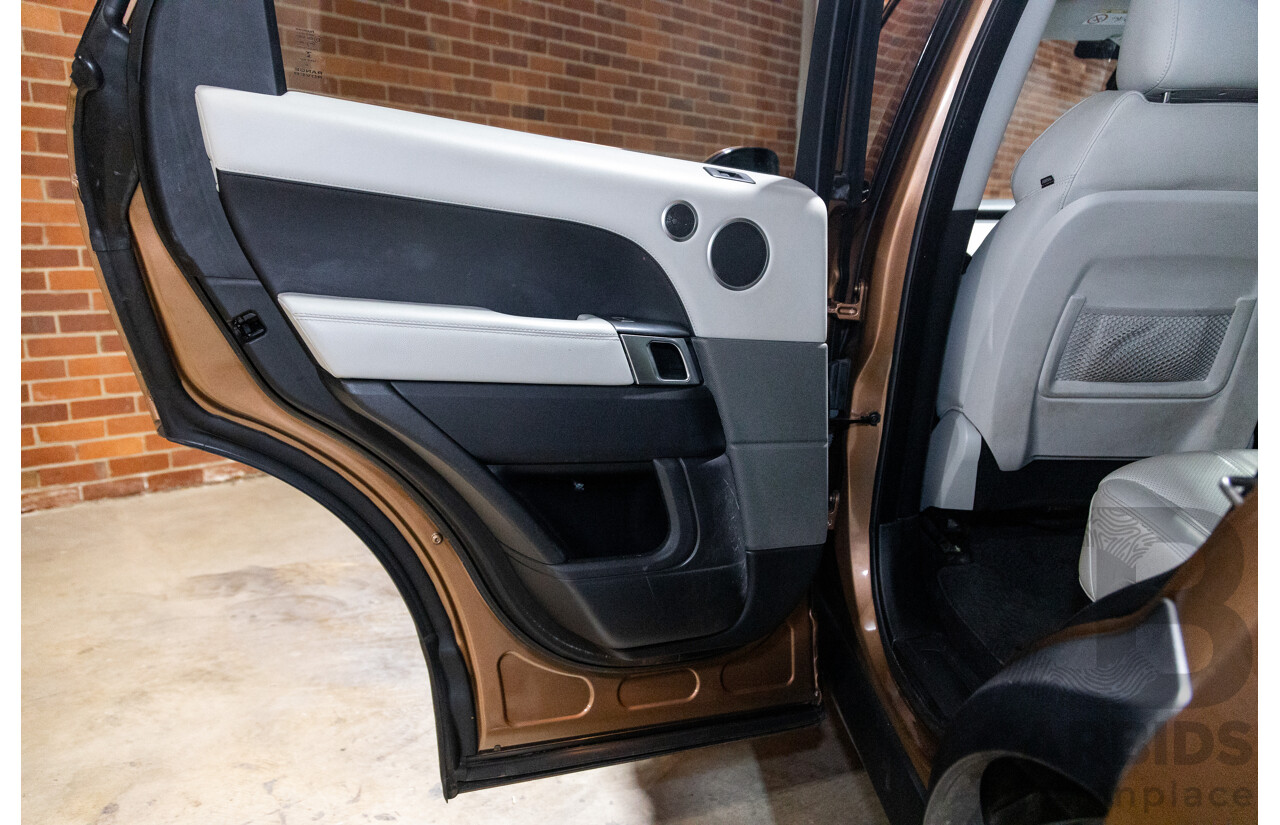 4/2016 Range Rover Range Rover Sport SDV6 SE LW MY16 (AWD) 4d Wagon Zanzibar Sunstone Copper Metallic Twin Turbo Diesel V6 3.0L