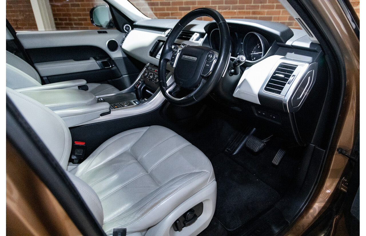 4/2016 Range Rover Range Rover Sport SDV6 SE LW MY16 (AWD) 4d Wagon Zanzibar Sunstone Copper Metallic Twin Turbo Diesel V6 3.0L