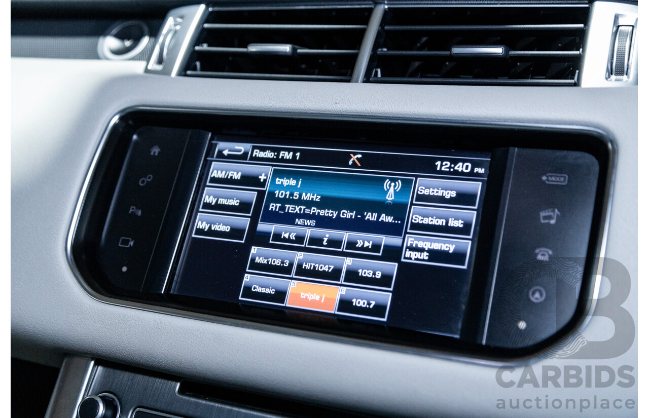 4/2016 Range Rover Range Rover Sport SDV6 SE LW MY16 (AWD) 4d Wagon Zanzibar Sunstone Copper Metallic Twin Turbo Diesel V6 3.0L