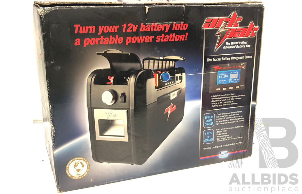 Ark Pak 12V/240V Battery Box - New