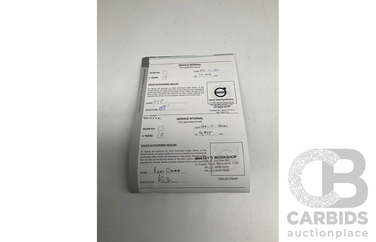 9/2017 Volvo V40 T3 Kinetic M MY16 5d Hatchback Metallic Grey Turbo 1.5L