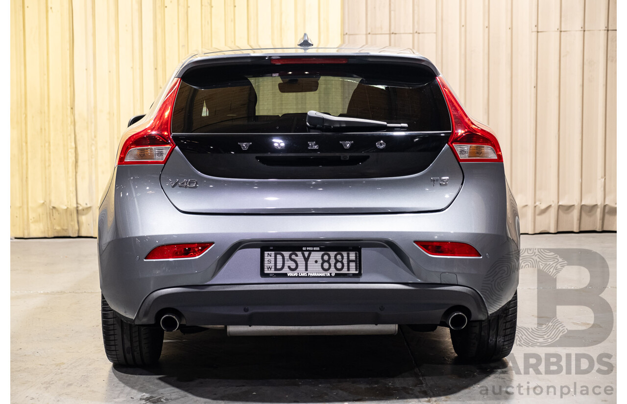 9/2017 Volvo V40 T3 Kinetic M MY16 5d Hatchback Metallic Grey Turbo 1.5L
