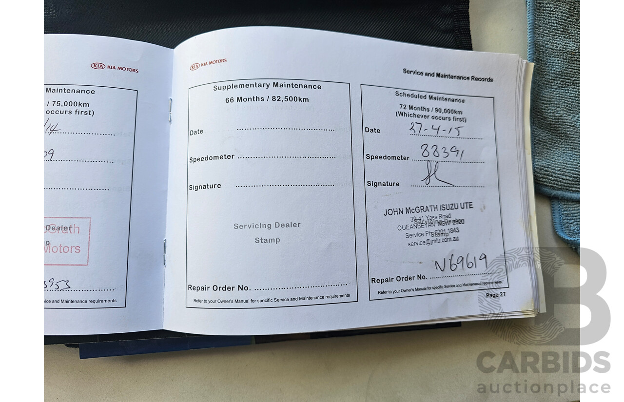 11/2010 Kia Cerato SLi TD MY11 5d Hatchback Silver  2.0L