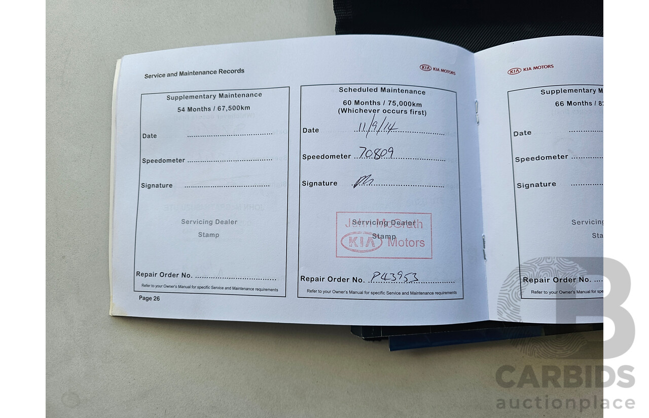 11/2010 Kia Cerato SLi TD MY11 5d Hatchback Silver  2.0L