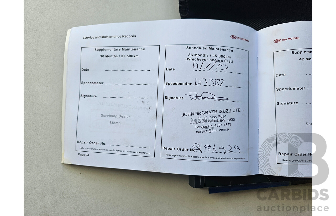 11/2010 Kia Cerato SLi TD MY11 5d Hatchback Silver  2.0L