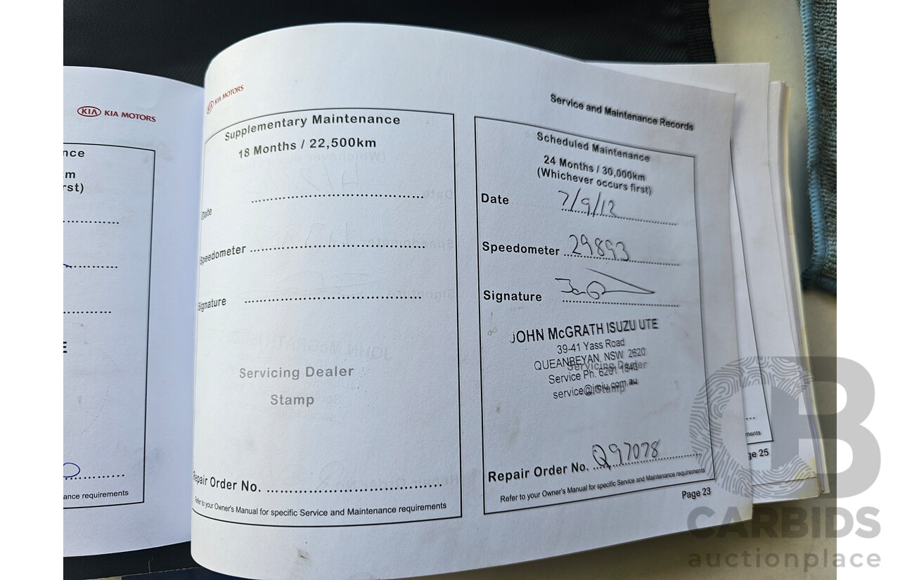 11/2010 Kia Cerato SLi TD MY11 5d Hatchback Silver  2.0L