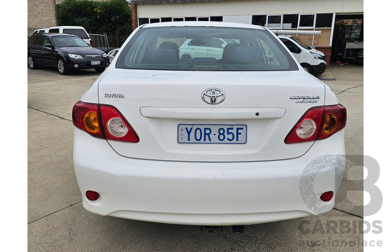 1/2008 Toyota Corolla Ascent ZRE152R 4d Sedan White 1.8L