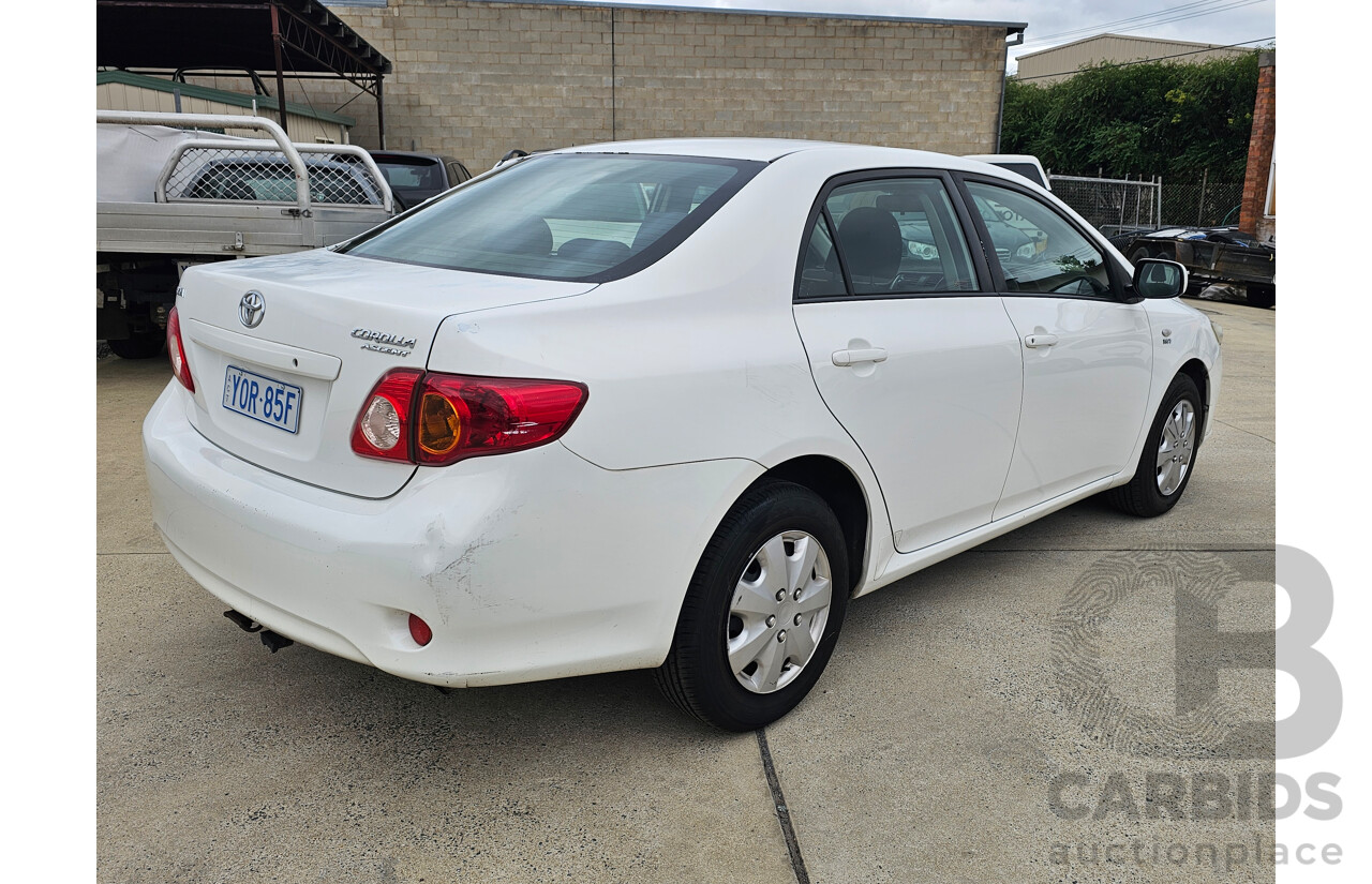 1/2008 Toyota Corolla Ascent ZRE152R 4d Sedan White 1.8L