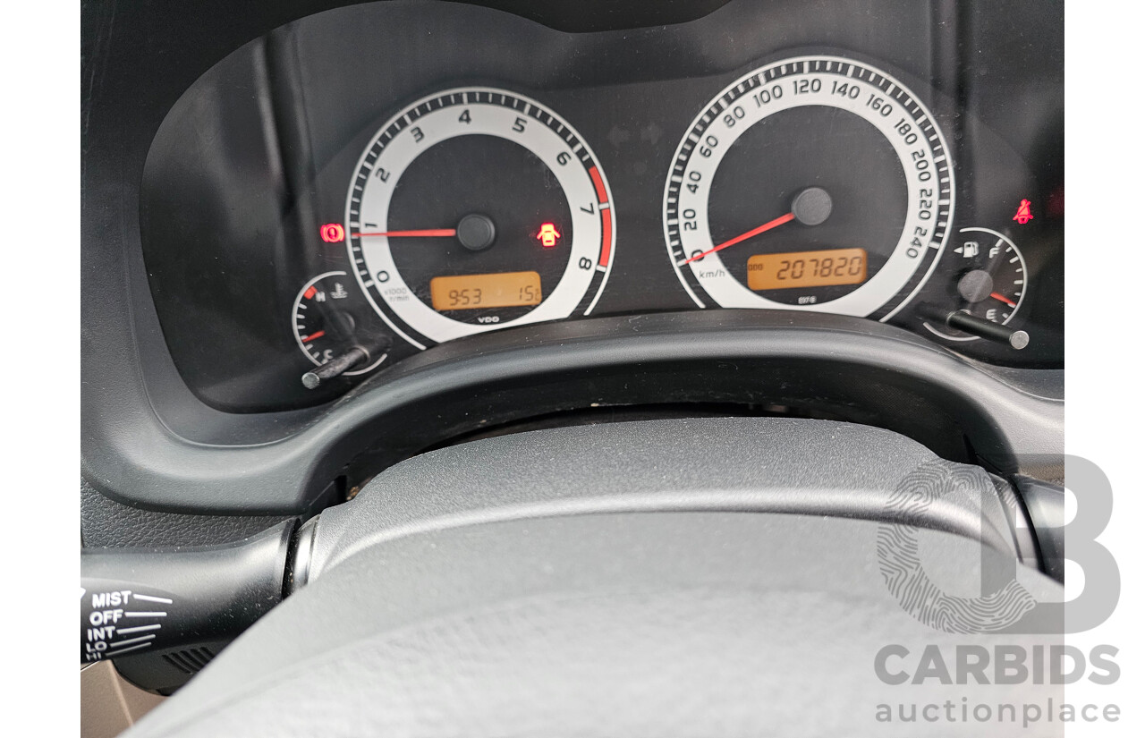 1/2008 Toyota Corolla Ascent ZRE152R 4d Sedan White 1.8L