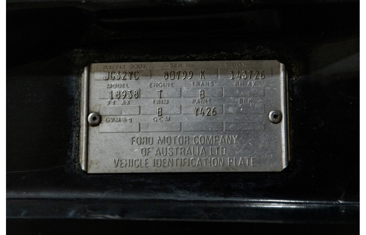 9/1981 Ford Fairmont Ghia ESP XD 4d Sedan Onyx Black V8 351ci 5.8L - Matching Numbers Survivor Car