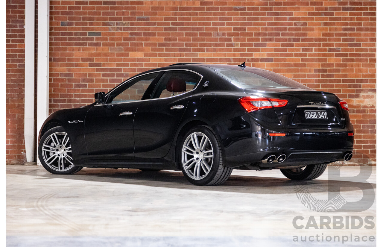 5/2015 Maserati Ghibli D M157 4d Sedan Metallic Black Turbo Diesel V6 3.0L