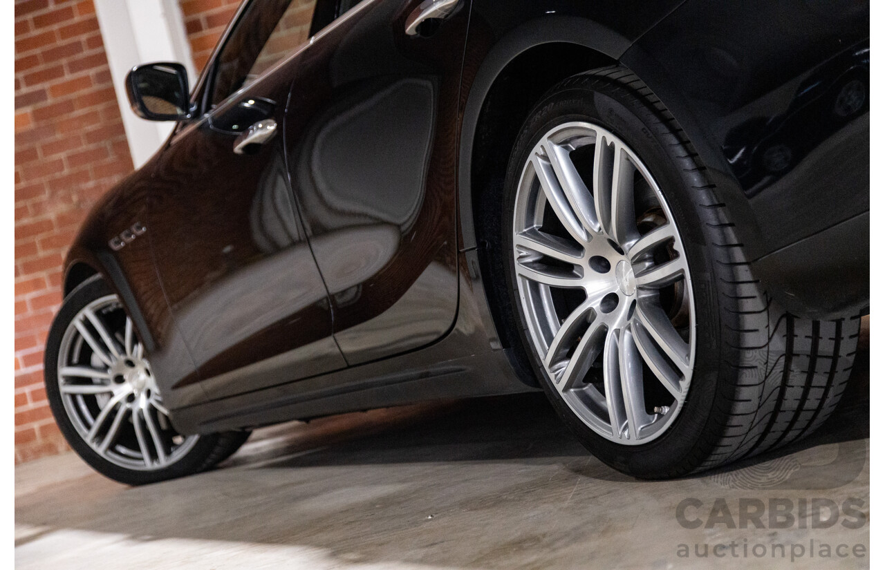 5/2015 Maserati Ghibli D M157 4d Sedan Metallic Black Turbo Diesel V6 3.0L